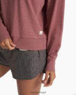 urze marsala tripulação halo de manga longa mulheres Vuori 68NJ8J113 roupas - Image 6