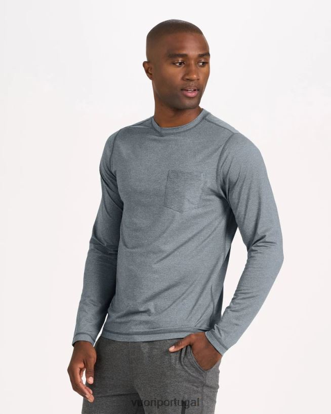 urze nuvem camiseta de desempenho tradewind de manga comprida homens Vuori 68NJ8J562 roupas - Image 2