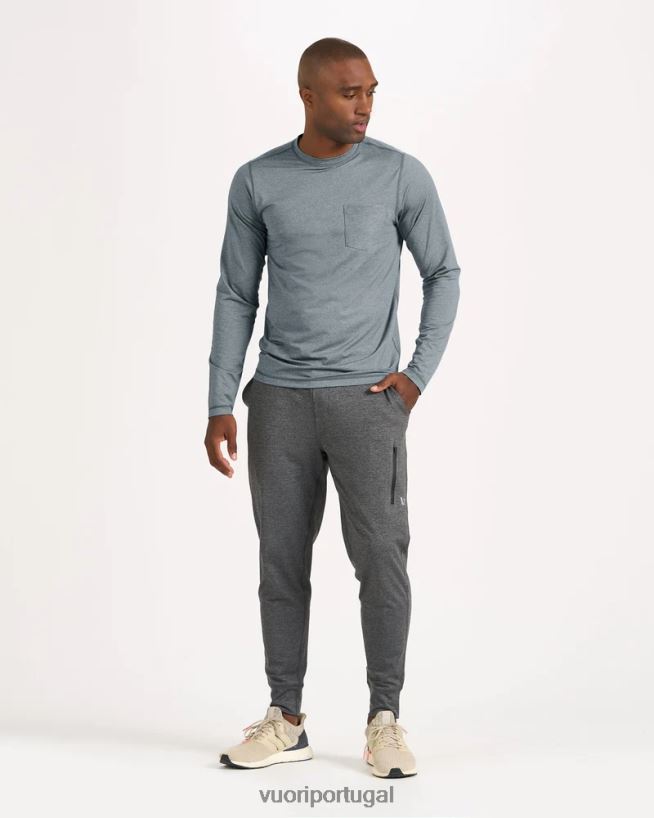 urze nuvem camiseta de desempenho tradewind de manga comprida homens Vuori 68NJ8J562 roupas - Image 4