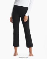 urze preta bootcut slim com elevação de cintura média mulheres Vuori 68NJ8J249 roupas - Image 2