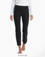 urze preta bootcut slim com elevação de cintura média mulheres Vuori 68NJ8J249 roupas - Image 5