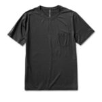 urze preta camiseta de desempenho tradewind homens Vuori 68NJ8J473 roupas