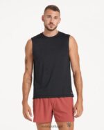 urze preta camiseta muscular zéfiro homens Vuori 68NJ8J453 roupas - Image 2