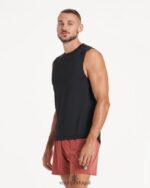 urze preta camiseta muscular zéfiro homens Vuori 68NJ8J453 roupas - Image 4