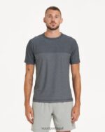 urze preta camiseta técnica grandview homens Vuori 68NJ8J504 roupas - Image 2