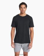 urze preta camiseta zéfiro homens Vuori 68NJ8J483 roupas - Image 2