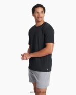 urze preta camiseta zéfiro homens Vuori 68NJ8J483 roupas - Image 3