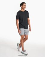 urze preta camiseta zéfiro homens Vuori 68NJ8J483 roupas - Image 6