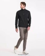 urze preta coronado meio zíper homens Vuori 68NJ8J586 roupas - Image 3