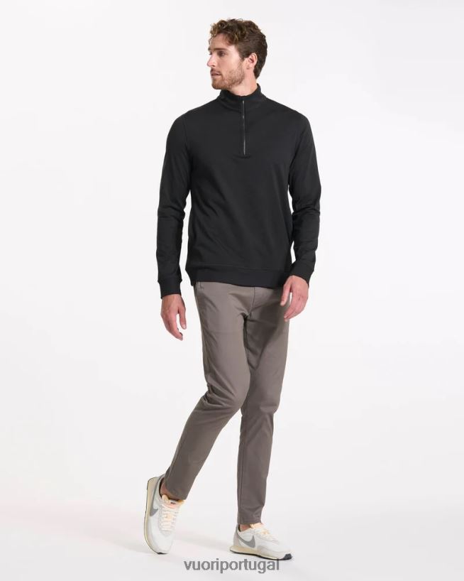 urze preta coronado meio zíper homens Vuori 68NJ8J586 roupas - Image 3