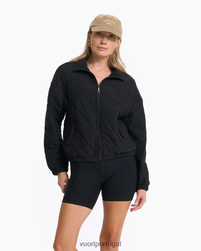 urze preta jaqueta com isolamento halo mulheres Vuori 68NJ8J155 roupas - Image 1