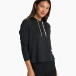 urze preta moletom com capuz halo essencial mulheres Vuori 68NJ8J141 roupas