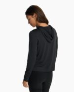 urze preta moletom com capuz halo essencial mulheres Vuori 68NJ8J141 roupas - Image 5