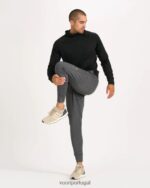 urze preta ponto performance moletom com zíper homens Vuori 68NJ8J593 roupas - Image 6