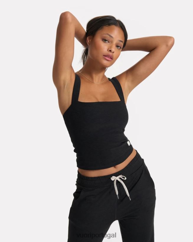 urze preta tanque de pescoço quadrado de elevação mulheres Vuori 68NJ8J45 roupas - Image 2