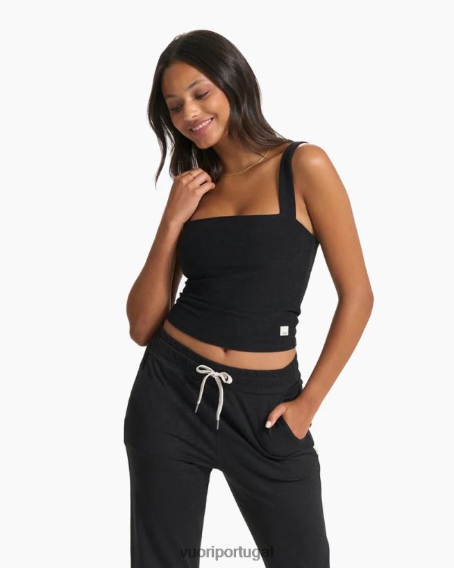urze preta tanque de pescoço quadrado de elevação mulheres Vuori 68NJ8J45 roupas - Image 4