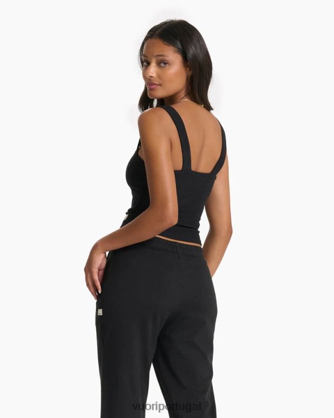 urze preta tanque de pescoço quadrado de elevação mulheres Vuori 68NJ8J45 roupas - Image 5
