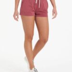 urze rosa do deserto halo desempenho curto mulheres Vuori 68NJ8J219 roupas