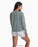 urze tempestuosa tripulação halo de manga longa mulheres Vuori 68NJ8J112 roupas - Image 4