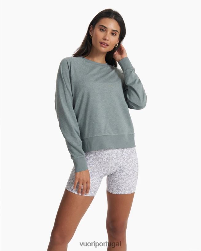 urze tempestuosa tripulação halo de manga longa mulheres Vuori 68NJ8J112 roupas - Image 1