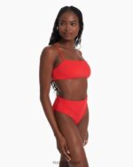 vermelhão top de biquíni duna mulheres Vuori 68NJ8J378 roupas - Image 2