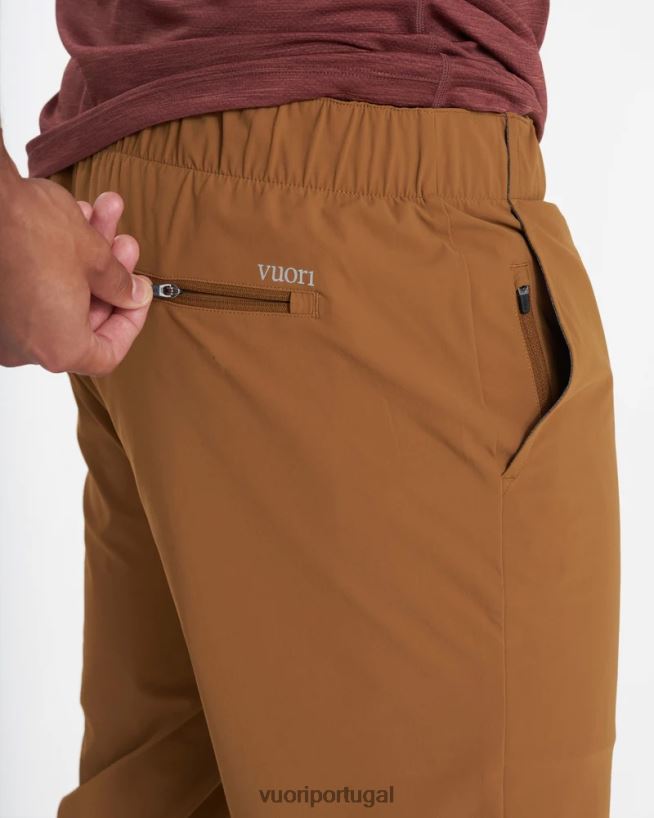 caramelo calça frota homens Vuori 68NJ8J893 roupas
