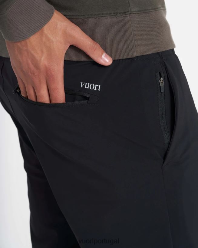preto calça frota homens Vuori 68NJ8J813 roupas