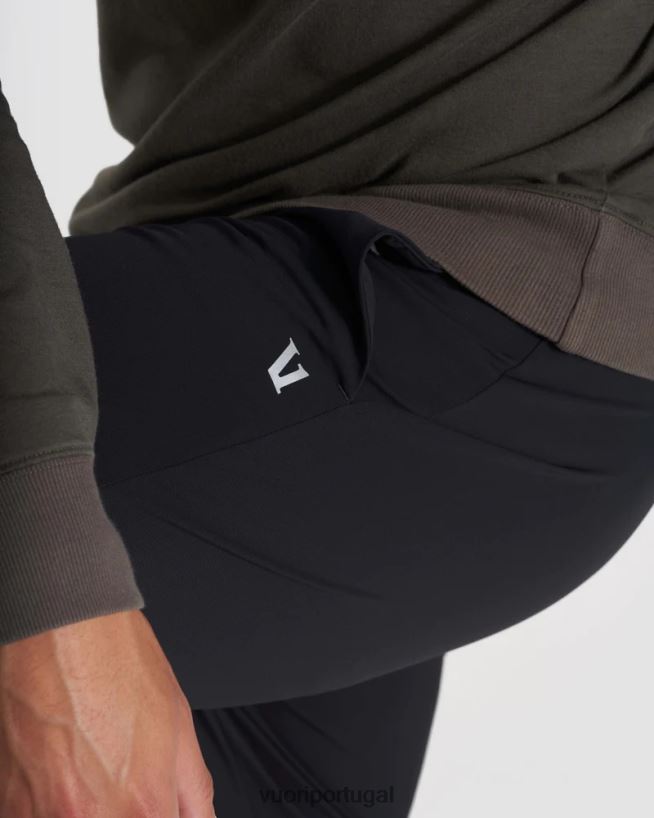 preto calça frota homens Vuori 68NJ8J813 roupas