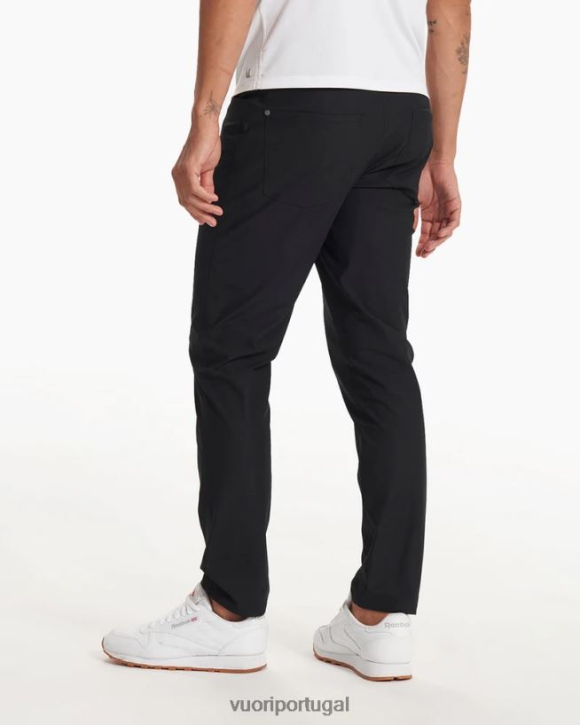 preto calça meta homens Vuori 68NJ8J832 roupas