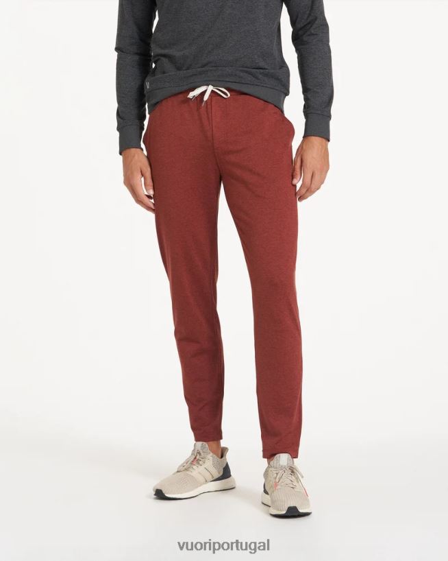 urze de barro vermelho calça performance ponto homens Vuori 68NJ8J892 roupas