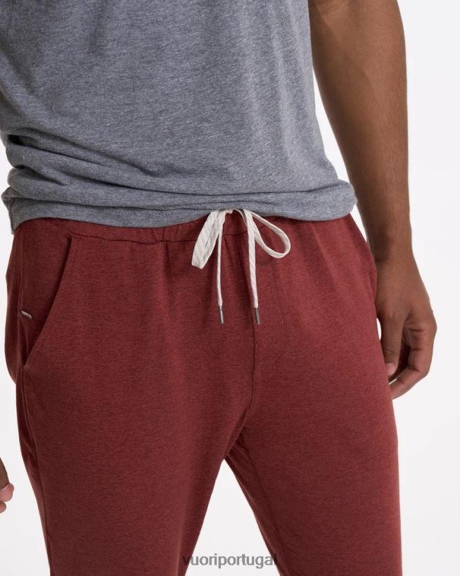urze de barro vermelho calça performance ponto homens Vuori 68NJ8J892 roupas