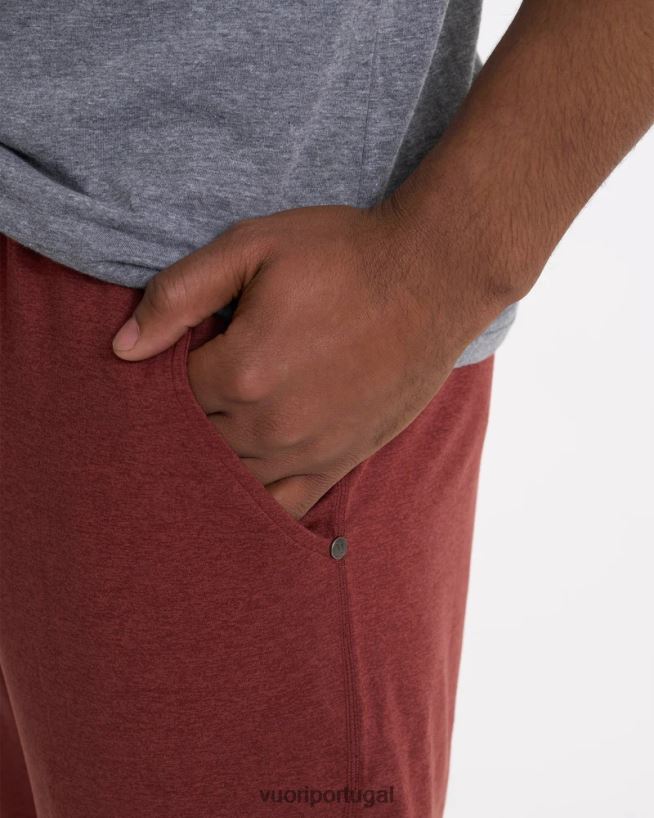 urze de barro vermelho calça performance ponto homens Vuori 68NJ8J892 roupas