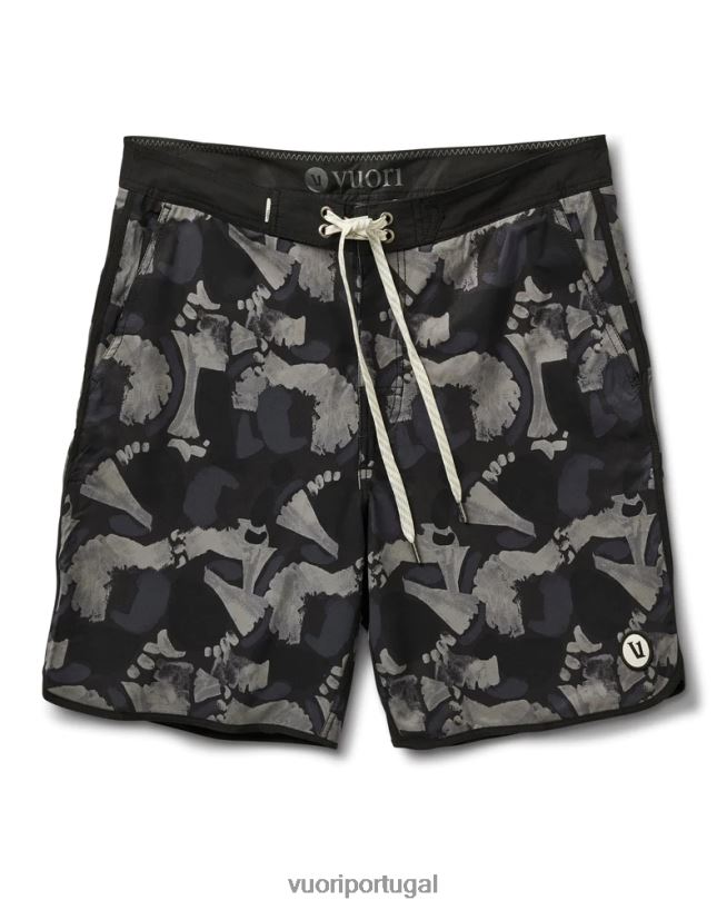 abstrato preto calção de cruzeiro homens Vuori 68NJ8J772 roupas