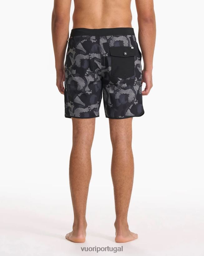 abstrato preto calção de cruzeiro homens Vuori 68NJ8J772 roupas