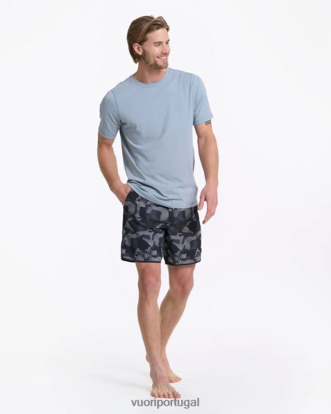 abstrato preto calção de cruzeiro homens Vuori 68NJ8J772 roupas