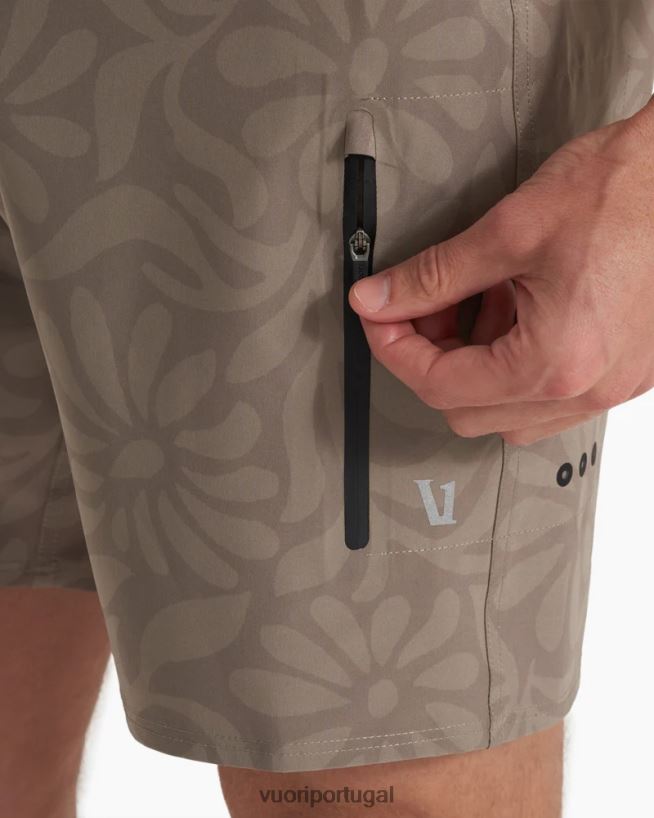 grande samba cinza calção de banho infinito homens Vuori 68NJ8J760 roupas