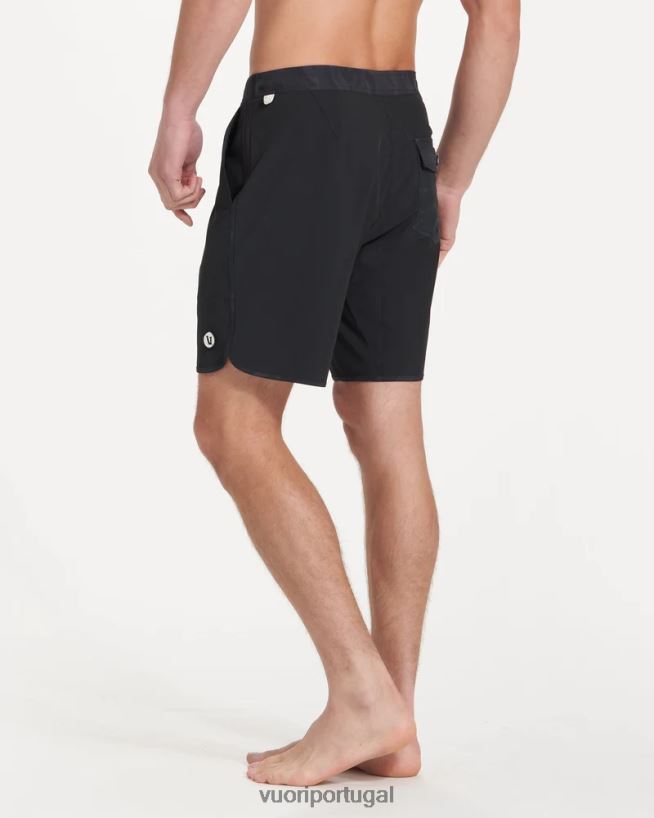 preto calção de cruzeiro homens Vuori 68NJ8J771 roupas