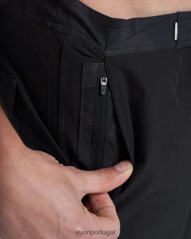 preto calção de cruzeiro homens Vuori 68NJ8J771 roupas