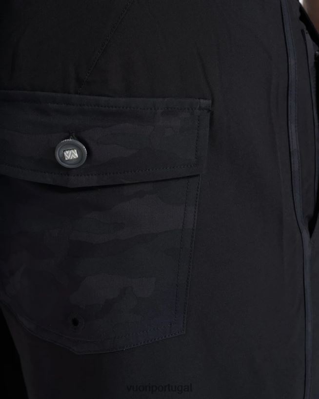 preto calção de cruzeiro homens Vuori 68NJ8J771 roupas
