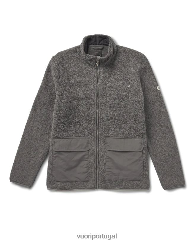 carvão jaqueta sherpa idyllwild homens Vuori 68NJ8J597 roupas