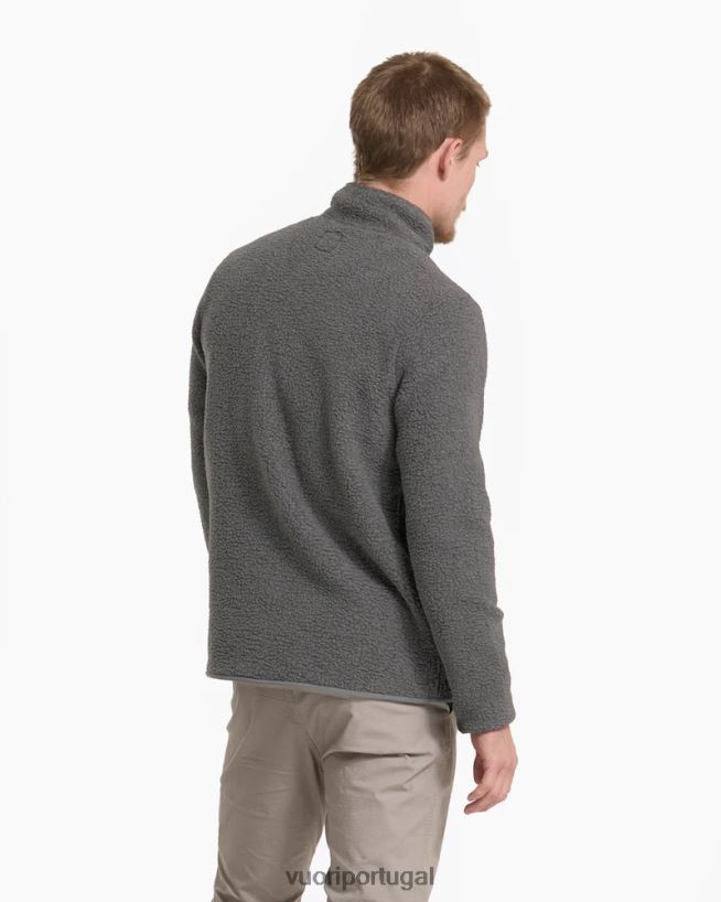 carvão jaqueta sherpa idyllwild homens Vuori 68NJ8J597 roupas