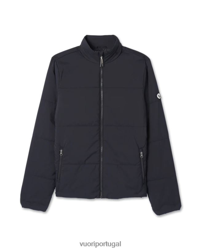 preto jaqueta com isolamento de eco homens Vuori 68NJ8J626 roupas