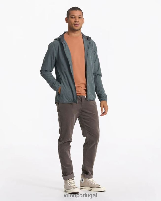 textura de linho berilo defumado escudo de treinador ao ar livre homens Vuori 68NJ8J590 roupas