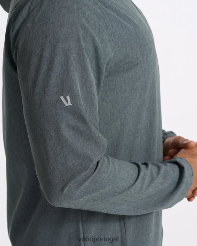 textura de linho berilo defumado escudo de treinador ao ar livre homens Vuori 68NJ8J590 roupas