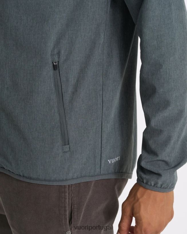 textura de linho berilo defumado escudo de treinador ao ar livre homens Vuori 68NJ8J590 roupas