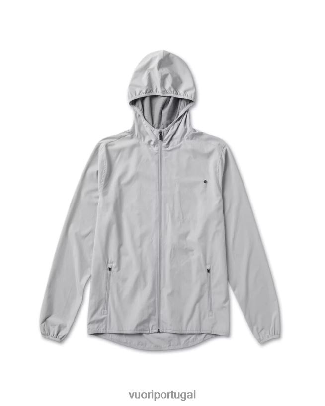 textura de linho platinado escudo de treinador ao ar livre homens Vuori 68NJ8J622 roupas