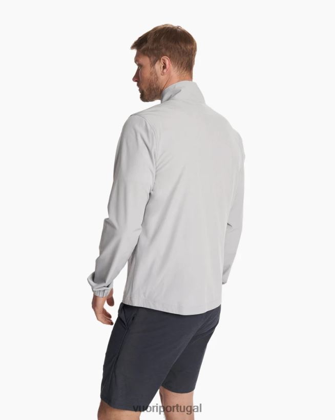 textura de linho platinado jaqueta de corrida de risco homens Vuori 68NJ8J596 roupas