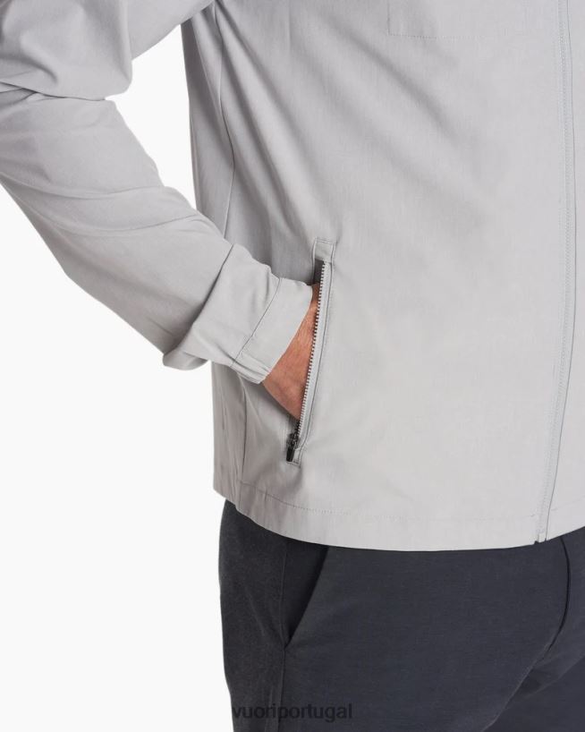 textura de linho platinado jaqueta de corrida de risco homens Vuori 68NJ8J596 roupas