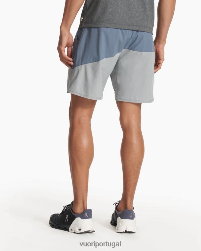 azul claro/aço/vapor short kore colorblock homens Vuori 68NJ8J725 roupas