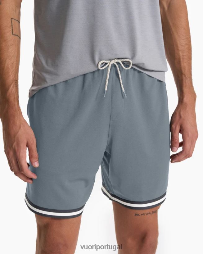 azul claro zona curta homens Vuori 68NJ8J726 roupas